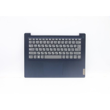 Lenovo 5CB0X56670 Palmrest Top Case con tastiera, Bulgaro, blu scuro, Senza retroilluminazione, Senza lettore di impronte digita