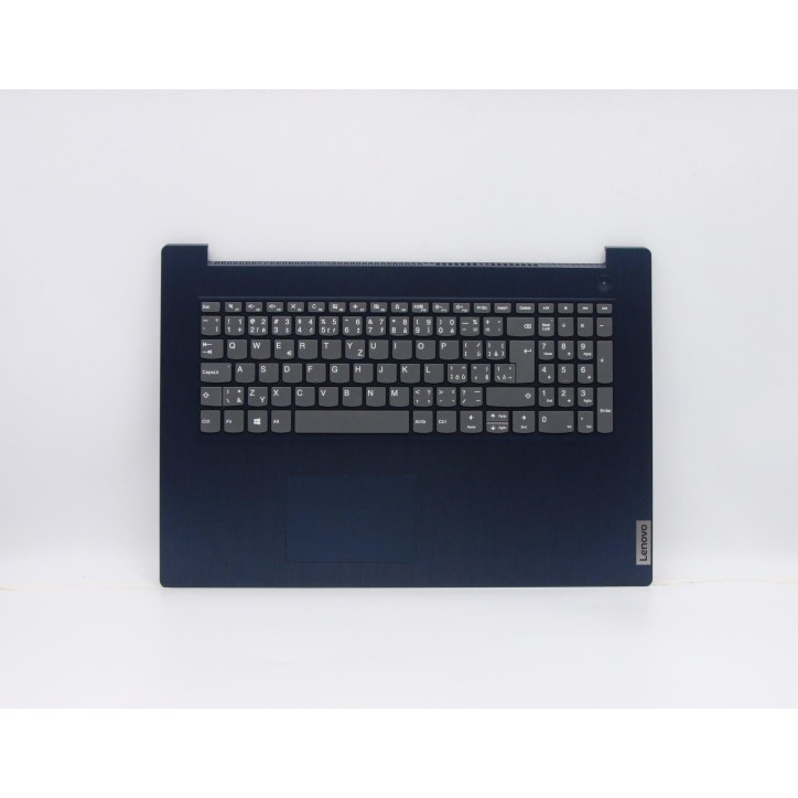Lenovo 5CB0X56800 Palmrest Top Case con tastiera, Ceco/Slovacco, blu scuro, Senza lettore di impronte digitali, UK
