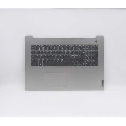 Lenovo 5CB0X56884 C-Cover with keyboard, Nordic, Platinum Grey, Non-Backlight, Fingerprint, UK