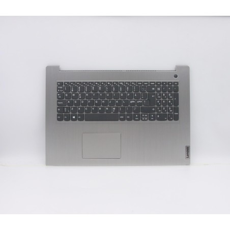 Lenovo 5CB0X56884 C-Cover with keyboard, Nordic, Platinum Grey, Non-Backlight, Fingerprint, UK