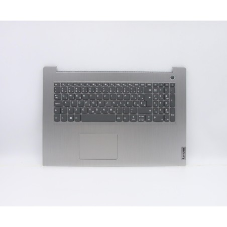 Lenovo 5CB0X56887 C-Cover with keyboard, Slovenian, Platinum Grey, Non-Backlight, Fingerprint, UK