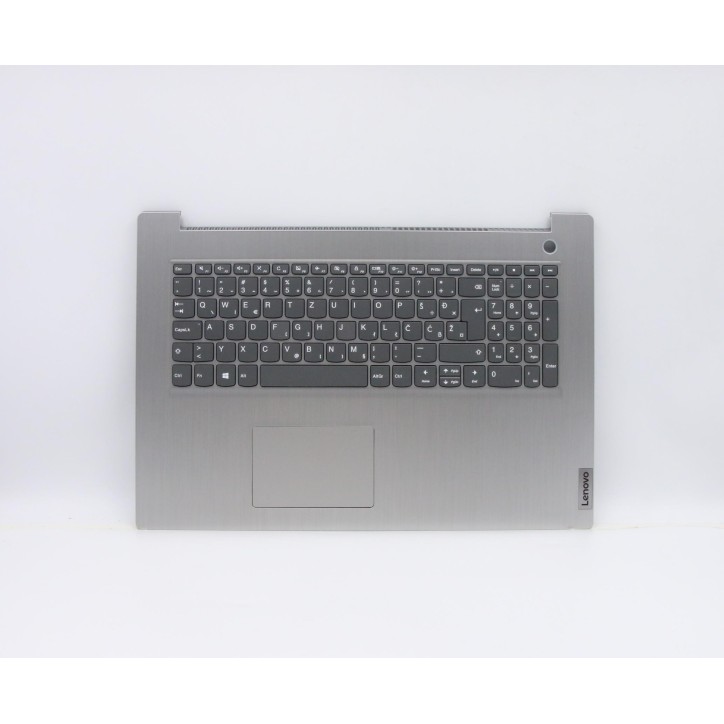 Lenovo 5CB0X56887 C-Cover with keyboard, Slovenian, Platinum Grey, Non-Backlight, Fingerprint, UK