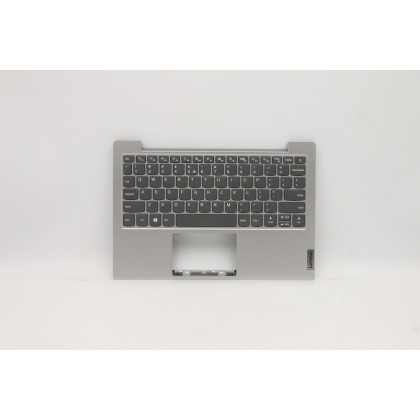 Lenovo 5CB0X56921 Palmrest Top Case con tastiera, Inglese (Stati Uniti/Europa), Grigio platino, Senza_retroilluminazione