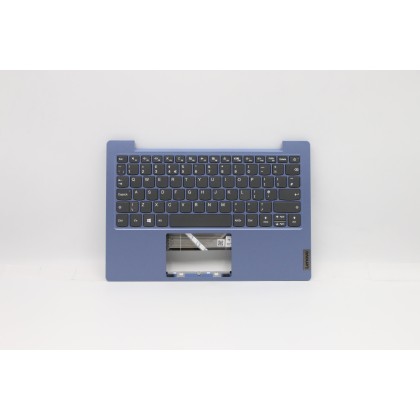 Lenovo 5CB0X56931 Palmrest Top Case con tastiera, Inglese Regno Unito, Ice Blue, Senza_retroilluminazione