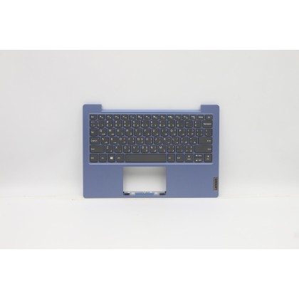 Lenovo 5CB0X56944 Palmrest Top Case con tastiera, Arabo, Blu ghiaccio, Senza retroilluminazione, US