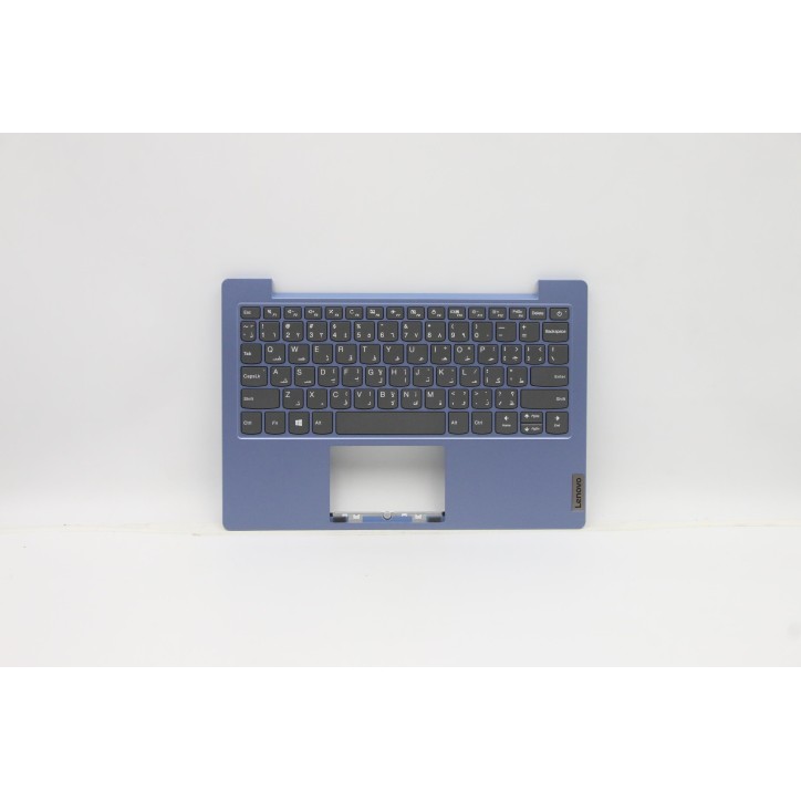 Lenovo 5CB0X56944 Palmrest Top Case con tastiera, Arabo, Blu ghiaccio, Senza retroilluminazione, US