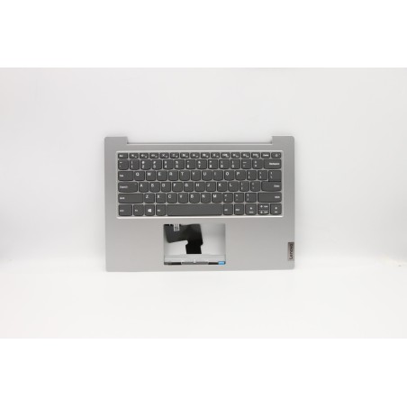 Lenovo 5CB0X56964 Palmrest Top Case con tastiera, Inglese (Stati Uniti), Grigio platino, Senza_retroilluminazione