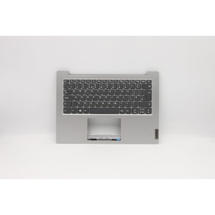 Lenovo 5CB0X56965 Palmrest Top Case con tastiera, Inglese Regno Unito, Grigio platino, Senza_retroilluminazione
