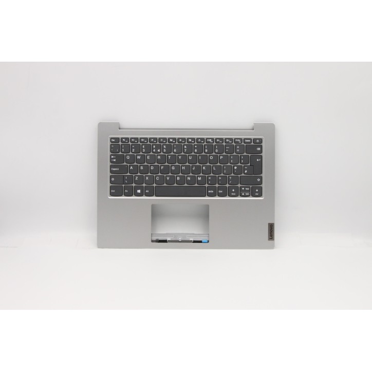 Lenovo 5CB0X56965 Palmrest Top Case con tastiera, Inglese Regno Unito, Grigio platino, Senza_retroilluminazione