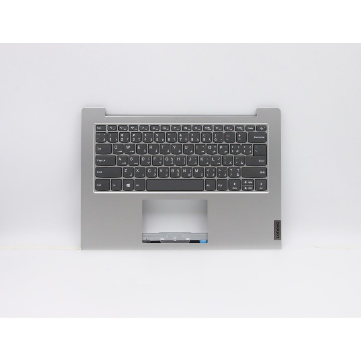 Lenovo 5CB0X56978 Palmrest Top Case con tastiera, Arabo, Grigio platino, Senza retroilluminazione, US