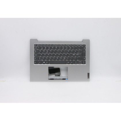 Lenovo 5CB0X56981 C-Cover with keyboard, Nordic, Platinum Grey, Non-Backlight, UK
