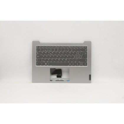 Lenovo 5CB0X56985 C-Cover with keyboard, Switzerland, Platinum Grey, Non-Backlight, UK