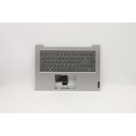 Lenovo 5CB0X56985 C-Cover with keyboard, Switzerland, Platinum Grey, Non-Backlight, UK