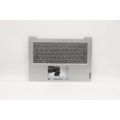 Lenovo 5CB0X56987 Palmrest Top Case con tastiera, Ceco, Grigio platino, Senza retroilluminazione, UK
