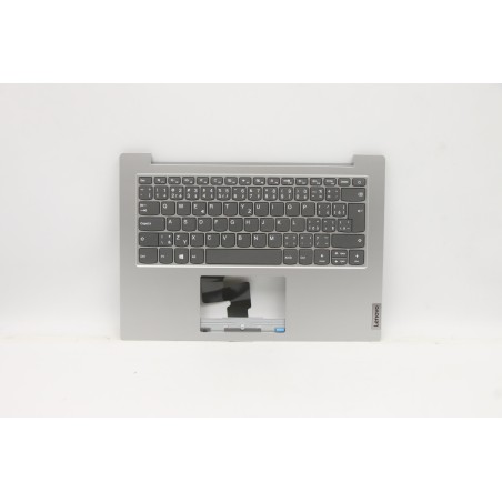 Lenovo 5CB0X56987 Palmrest Top Case con tastiera, Ceco, Grigio platino, Senza retroilluminazione, UK