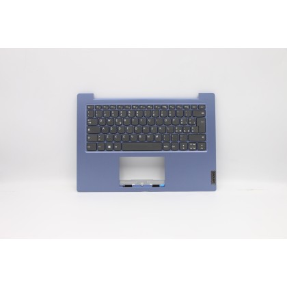 Lenovo 5CB0X56996 C-Cover with keyboard, Italian, Ice Blue, Non-Backlight, UK