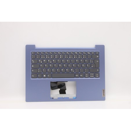 Lenovo 5CB0X57007 Palmrest Top Case con tastiera, Tedesco, Blu ghiaccio, Senza_retroilluminazione