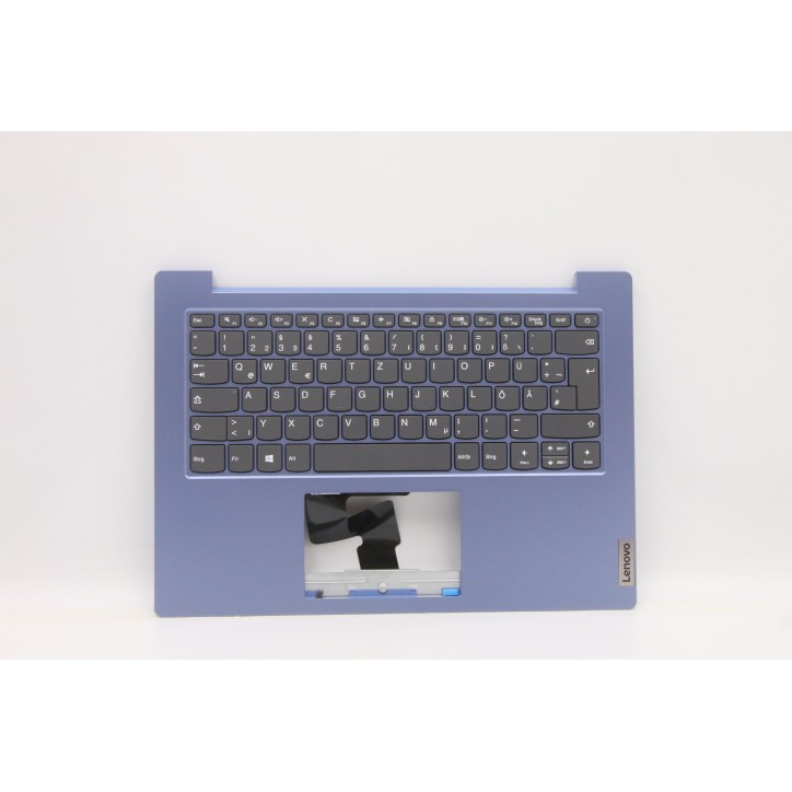 Lenovo 5CB0X57007 Palmrest Top Case con tastiera, Tedesco, Blu ghiaccio, Senza_retroilluminazione