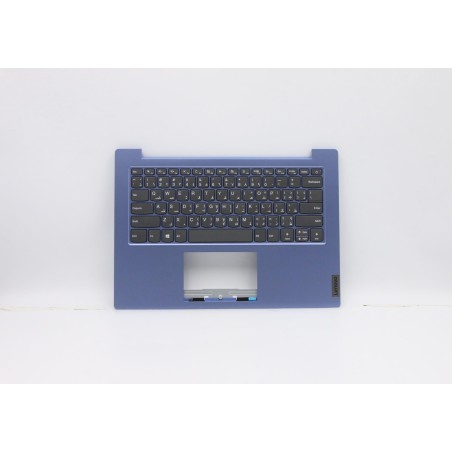 Lenovo 5CB0X57008 Palmrest Top Case con tastiera, Arabo, Blu ghiaccio, Senza retroilluminazione, US