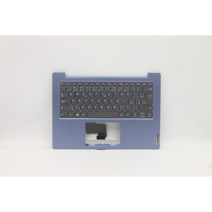 Lenovo 5CB0X57017 Palmrest Top Case con tastiera, Ceco, Blu ghiaccio, Senza retroilluminazione, UK