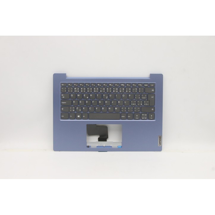 Lenovo 5CB0X57017 Palmrest Top Case con tastiera, Ceco, Blu ghiaccio, Senza retroilluminazione, UK