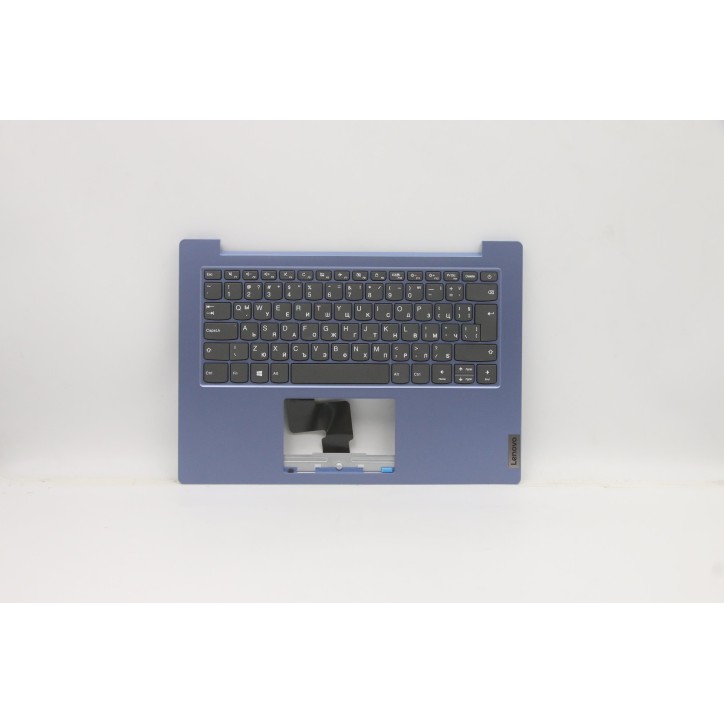 Lenovo 5CB0X57018 Palmrest Top Case con tastiera, Bulgaro, Blu ghiaccio, Senza retroilluminazione, UK