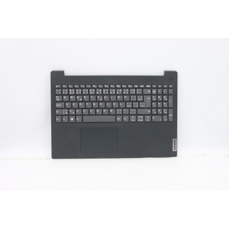 Lenovo 5CB0X57471 Palmrest Top Case con tastiera, Ceco, nero, Senza retroilluminazione, Senza lettore di impronte digitali, UK