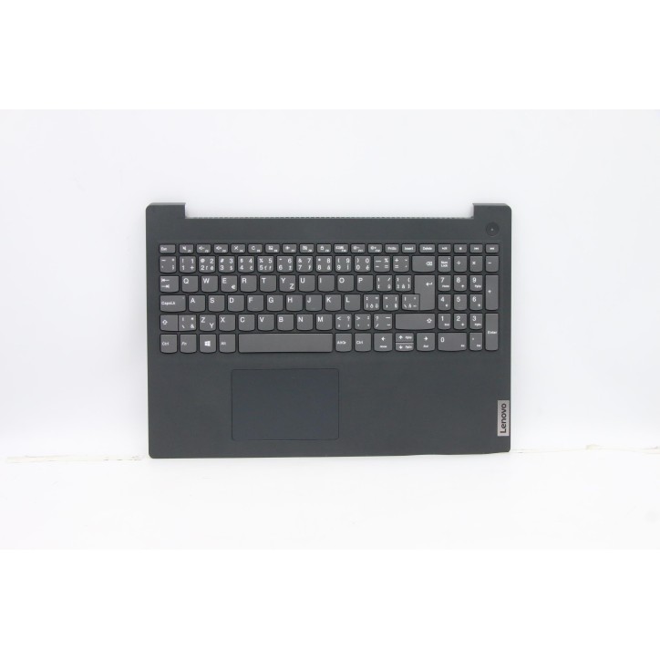 Lenovo 5CB0X57471 Palmrest Top Case con tastiera, Ceco, nero, Senza retroilluminazione, Senza lettore di impronte digitali, UK