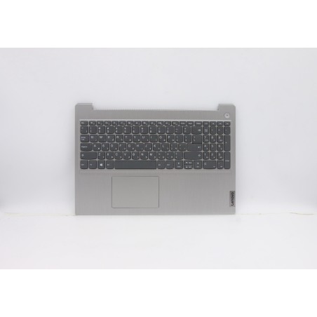 Lenovo 5CB0X57493 C-Cover with keyboard, Hebrew, Platinum Grey, Non-Backlight, Non-Fingerprint, US