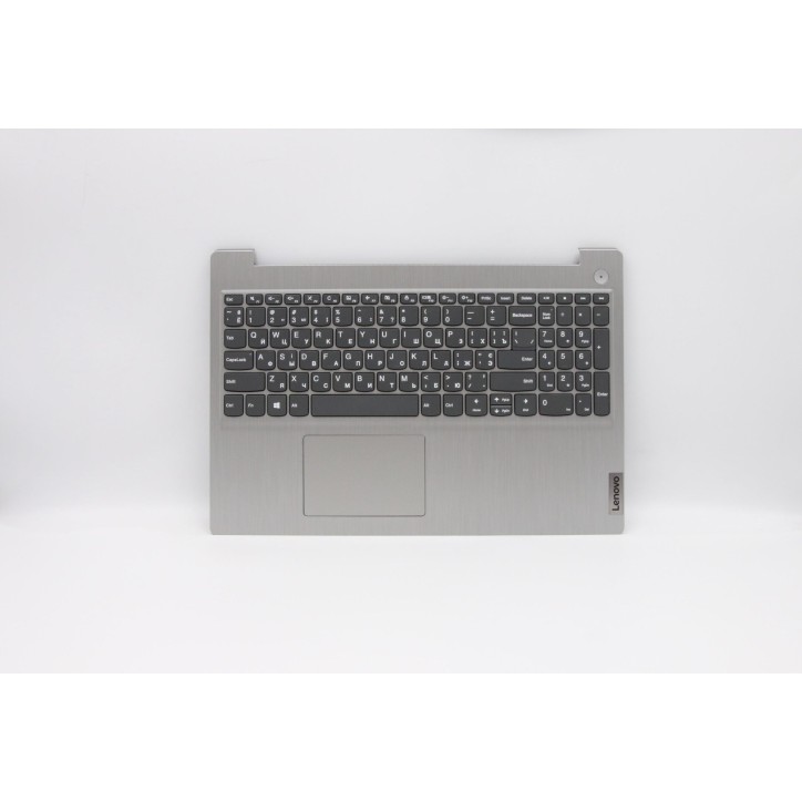 Lenovo 5CB0X57505 C-Cover with keyboard, Ukraine, Platinum Grey, Non-Backlight, Non-Fingerprint, US