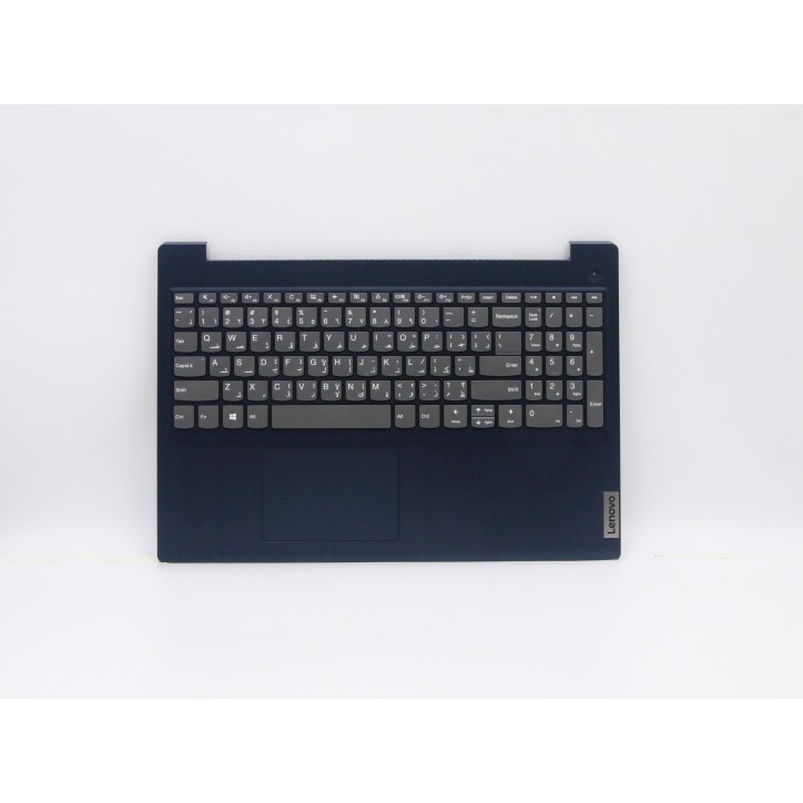 Lenovo 5CB0X57550 Palmrest Top Case con tastiera, Arabo, blu scuro, Senza retroilluminazione, Senza lettore di impronte digitali
