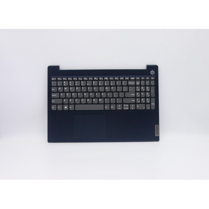 Lenovo 5CB0X57566 Palmrest Top Case con tastiera, Inglese (Stati Uniti), Blu scuro, Senza_retroilluminazione, Impronta digitale