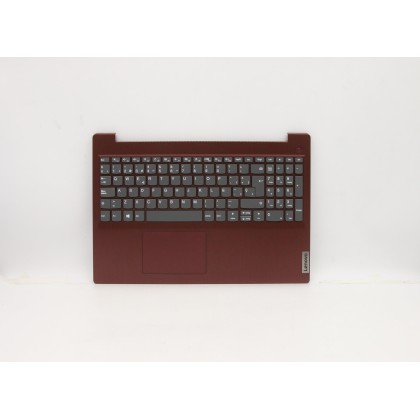 Lenovo 5CB0X57599 C-Cover with keyboard, Spanish, Coral Red, Non-Backlight, Non-Fingerprint, UK