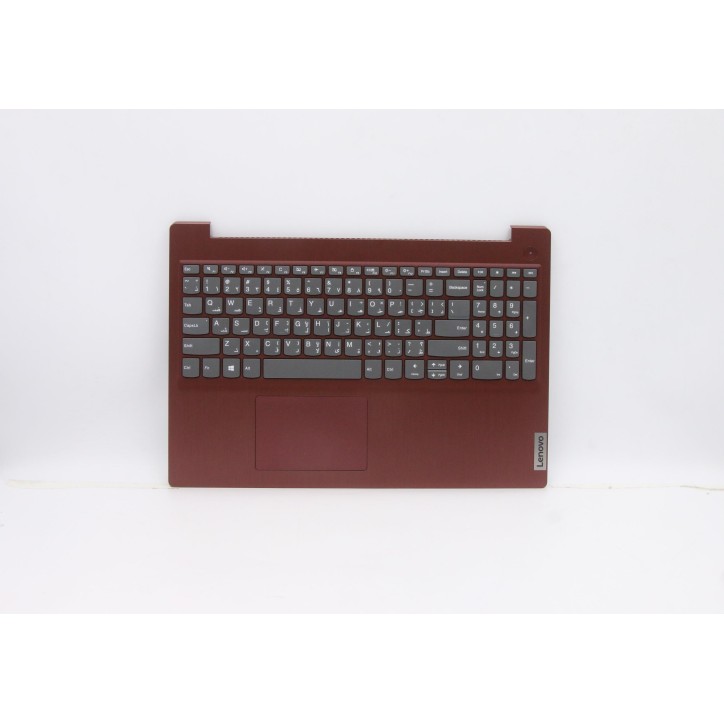 Lenovo 5CB0X57610 Palmrest Top Case con tastiera, Arabo, Rosso corallo, Senza retroilluminazione, Senza lettore di impronte digi