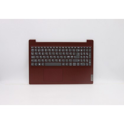 Lenovo 5CB0X57615 C-Cover with keyboard, Nordic, Coral Red, Non-Backlight, Non-Fingerprint, UK