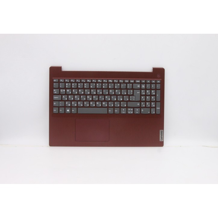 Lenovo 5CB0X57622 Palmrest Top Case con tastiera, Bulgaro, Rosso corallo, Senza retroilluminazione, Senza lettore di impronte di