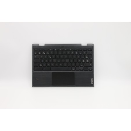Lenovo 5CB0Y57952 Palmrest Top Case con tastiera, Belga, Senza retroilluminazione, UK