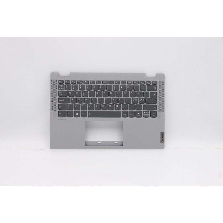 Lenovo 5CB0Y85321 C-Cover with keyboard, Nordic, Platinum Grey, Backlight, Non-Fingerprint, UK
