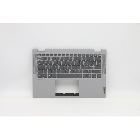 Lenovo 5CB0Y85352 C-Cover with keyboard, Nordic, Platinum Grey, Non-Backlight, Non-Fingerprint, UK