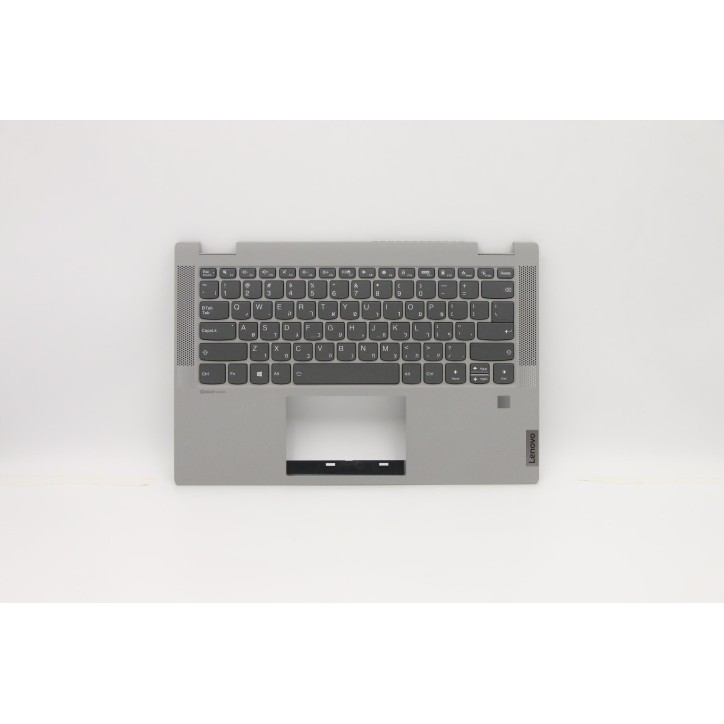 Lenovo 5CB0Y85382 Palmrest Top Case con tastiera, Ebraico, Grigio platino, Retroilluminazione, Impronta digitale
