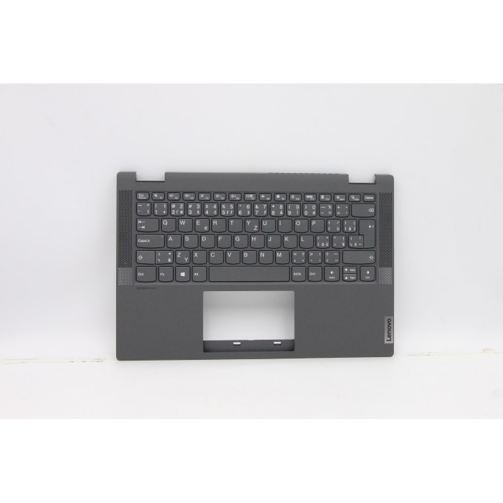 Lenovo 5CB0Y85484 Palmrest Top Case con tastiera, Ceco, grigio, Senza retroilluminazione, Senza lettore di impronte digitali, UK