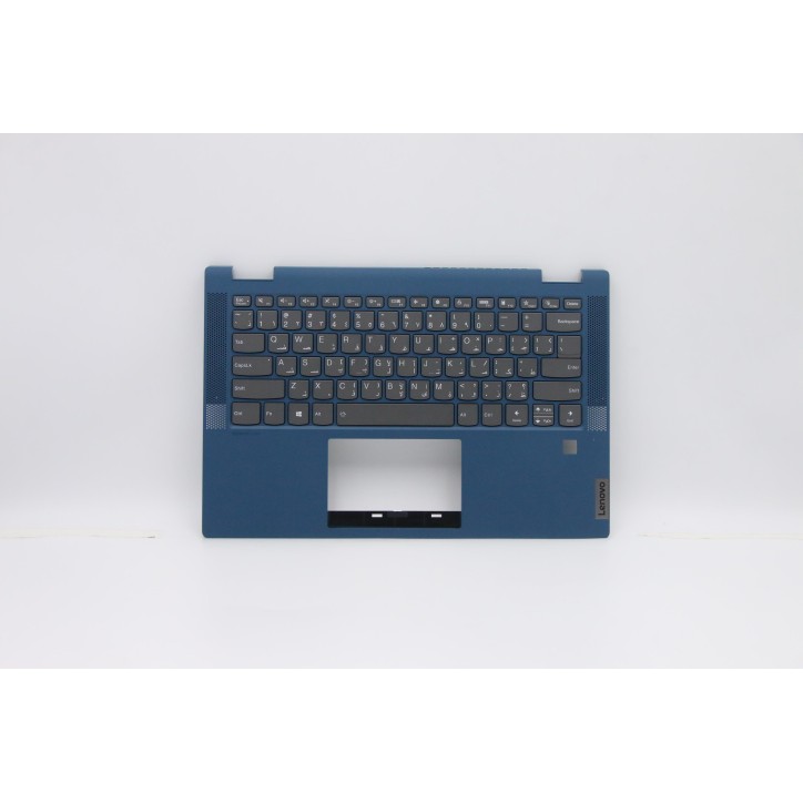 Lenovo 5CB0Y85630 Palmrest Top Case con tastiera, Arabo, Retroilluminazione, Lettore di impronte digitali, US