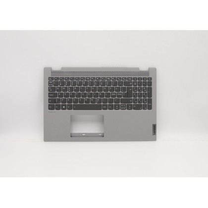 Lenovo 5CB0Y85705 C-Cover with keyboard, Nordic, Platinum Grey, Backlight, Non-Fingerprint, UK