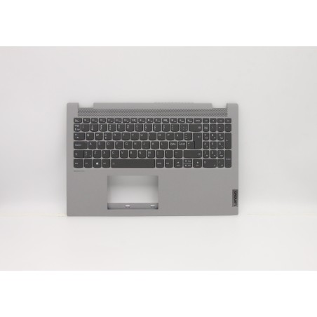 Lenovo 5CB0Y85705 C-Cover with keyboard, Nordic, Platinum Grey, Backlight, Non-Fingerprint, UK