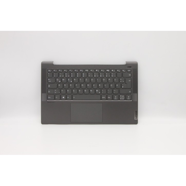 Lenovo 5CB0Y88600 Palmrest Top Case con tastiera, Tedesco, Nero, Retroilluminazione, Impronta digitale