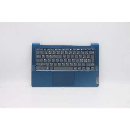 Lenovo 5CB0Y88633 Palmrest Top Case con tastiera, Svizzera, Blu, Retroilluminazione, Impronta digitale