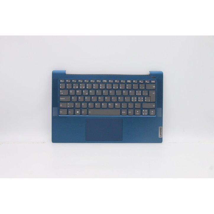 Lenovo 5CB0Y88633 Palmrest Top Case con tastiera, Svizzera, Blu, Retroilluminazione, Impronta digitale