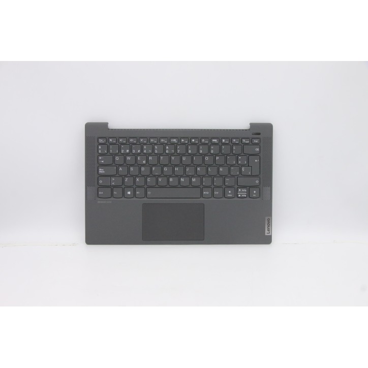 Lenovo 5CB0Y88634 Palmrest Top Case con tastiera, Spagnolo, nero, Retroilluminazione, Lettore di impronte digitali