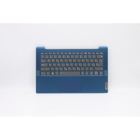 Lenovo 5CB0Y88718 Palmrest Top Case con tastiera, Sloveno, Blu, Retroilluminazione, Impronta digitale