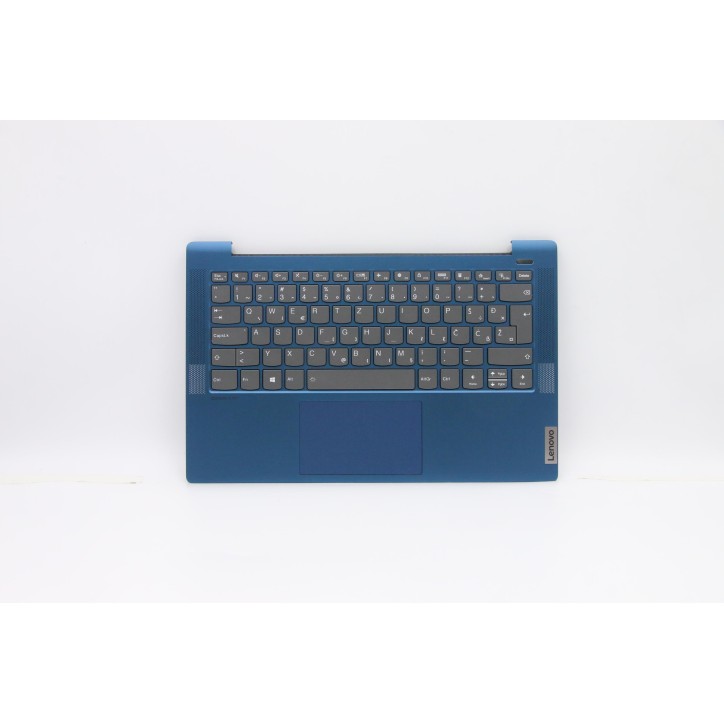 Lenovo 5CB0Y88718 Palmrest Top Case con tastiera, Sloveno, Blu, Retroilluminazione, Impronta digitale